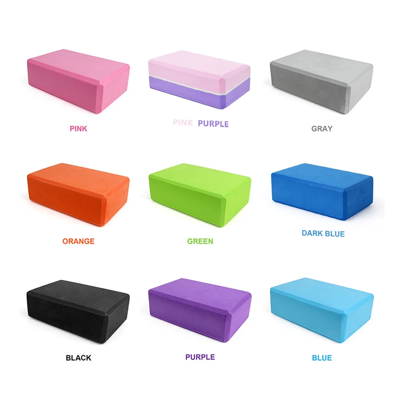 Pilates Yoga Block Exercises - EVA Foam Yoga Block Props Brick