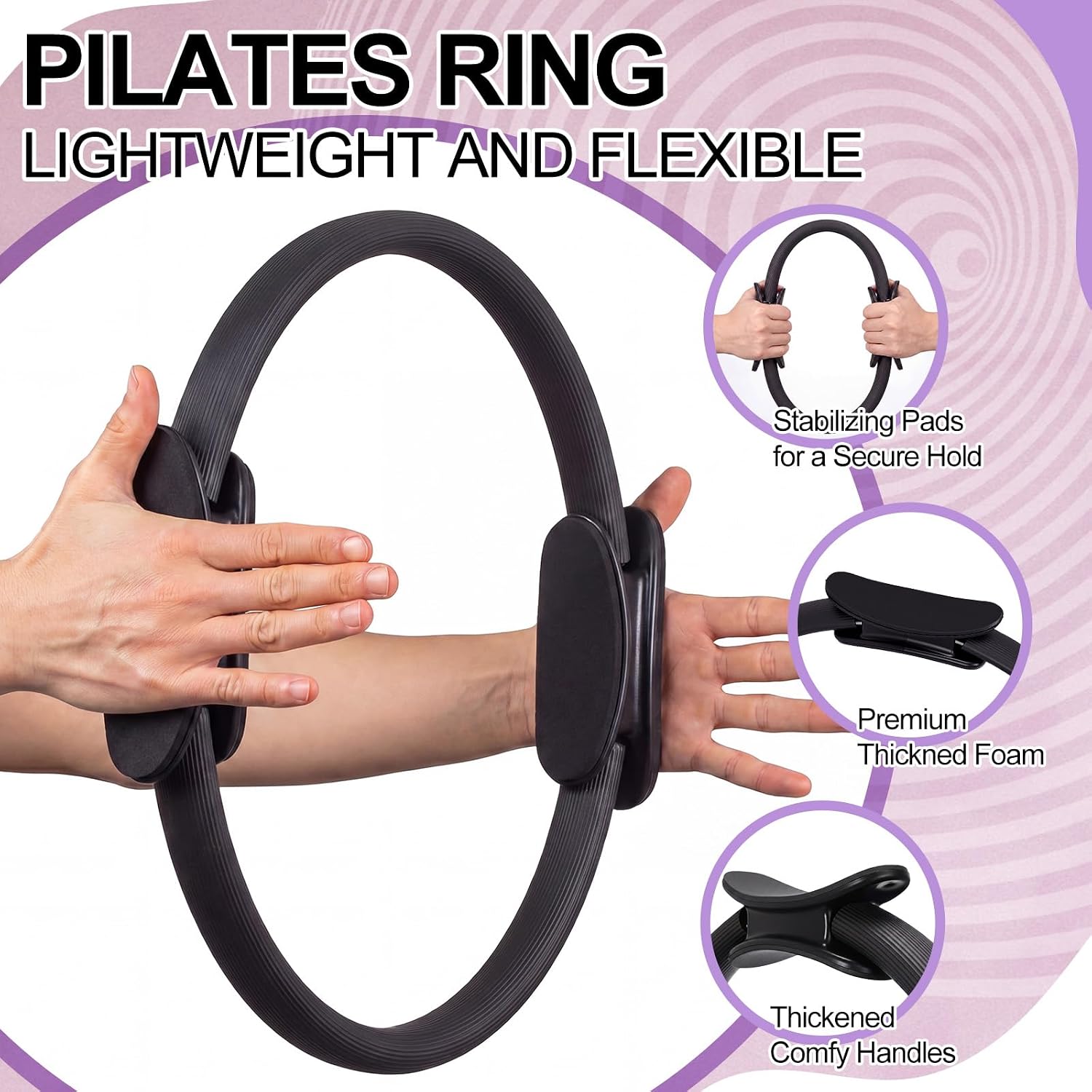 12 Pcs Pilates Ring Set Dual S - Pilates Ring Magic recension och pris