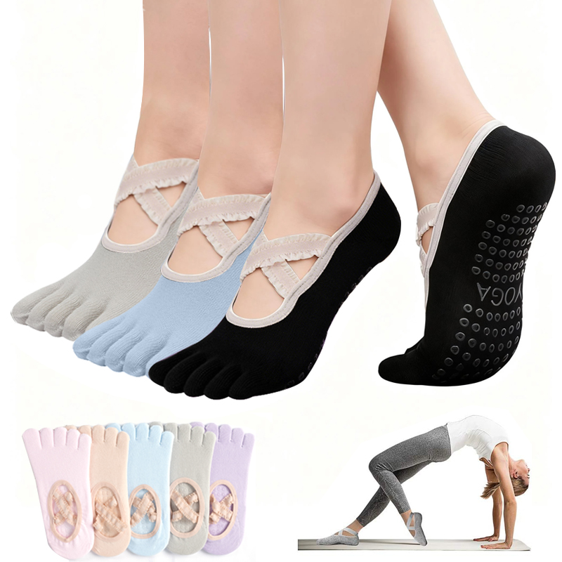 Ladies Non-Slip Pilates Socks  - Pilates And Yoga Studio recension och pris