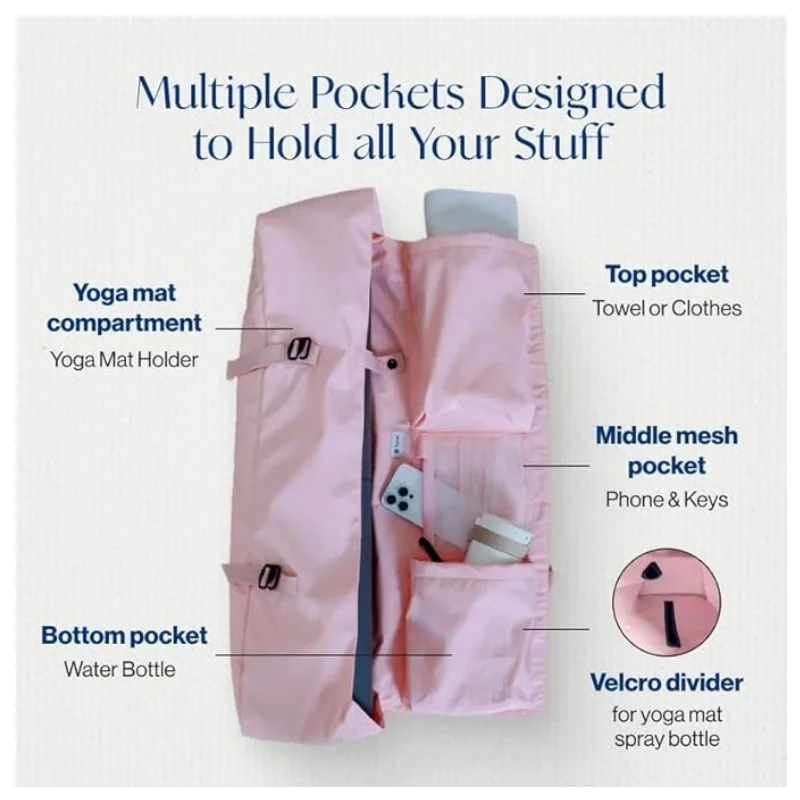 Yoga Mat Bag with Water Bottle - Yoga Mat Bag Carrier recension och pris