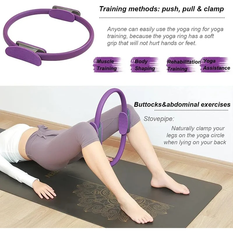 1Pc Non Slip Yoga Pilates Resi - Pilates Ring Magic recension och pris
