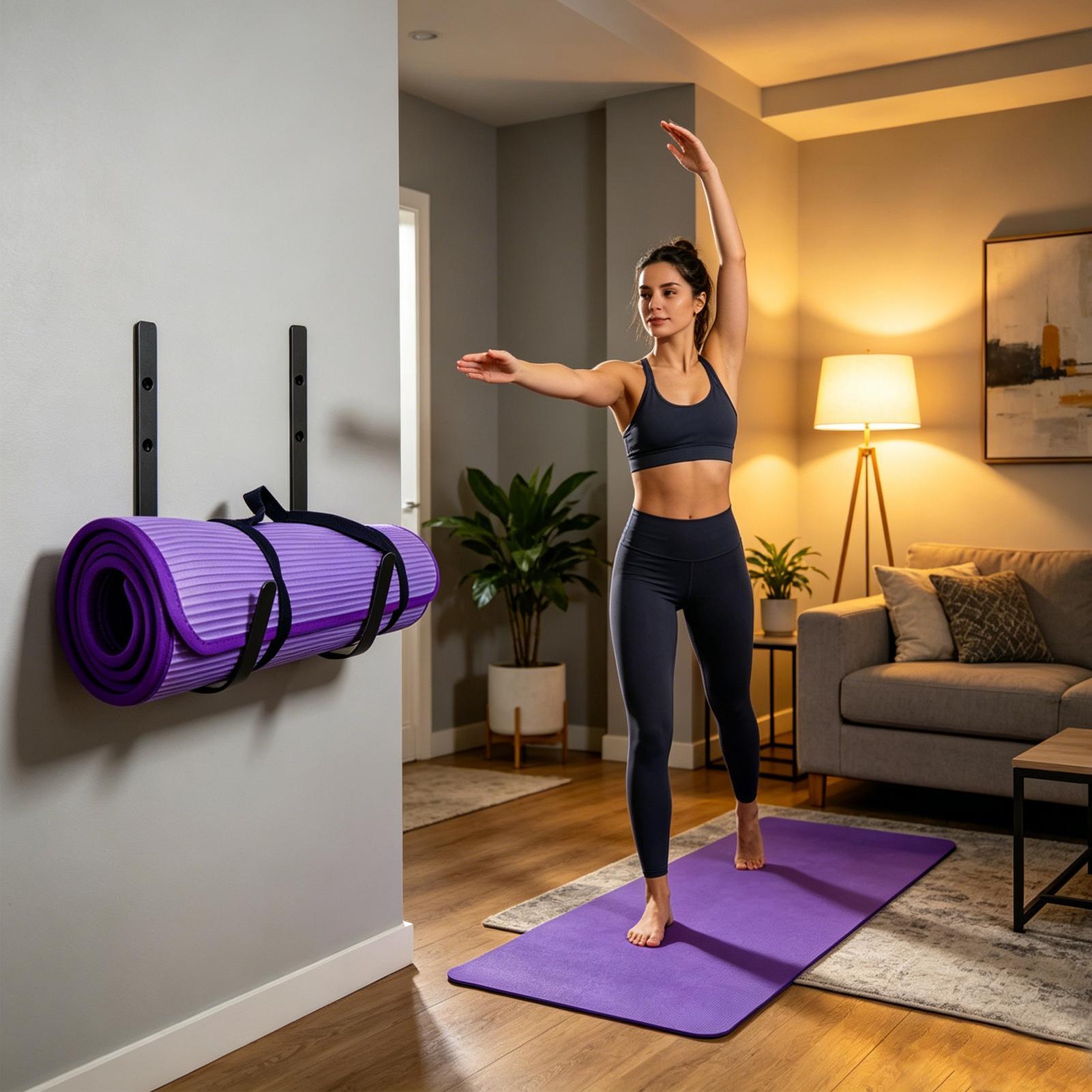 Yoga Mat Wall Mount Foam Rolle - Pilates Yoga Garage recension och pris