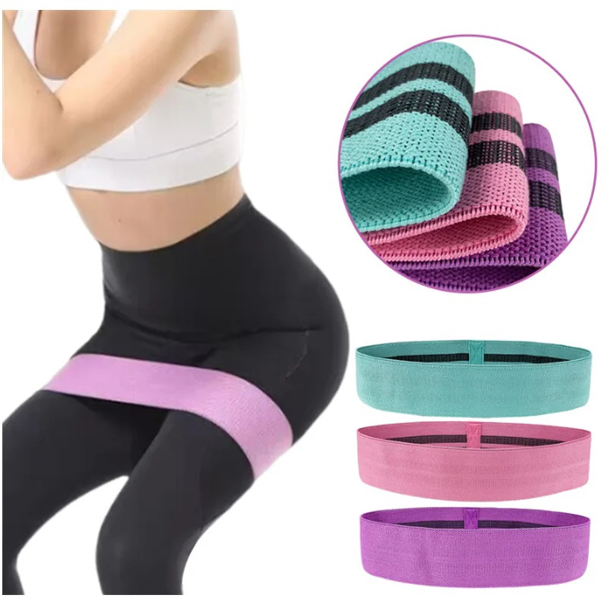 Elastic Band Fitness Resistanc - Pilates Yoga Joint recension och pris
