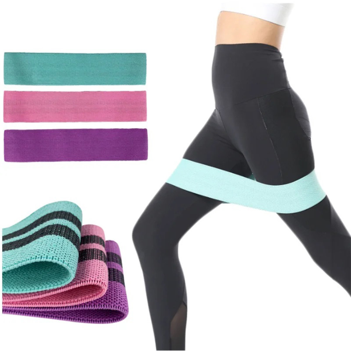 Elastic Band Fitness Resistanc - Pilates Yoga Joint recension och pris