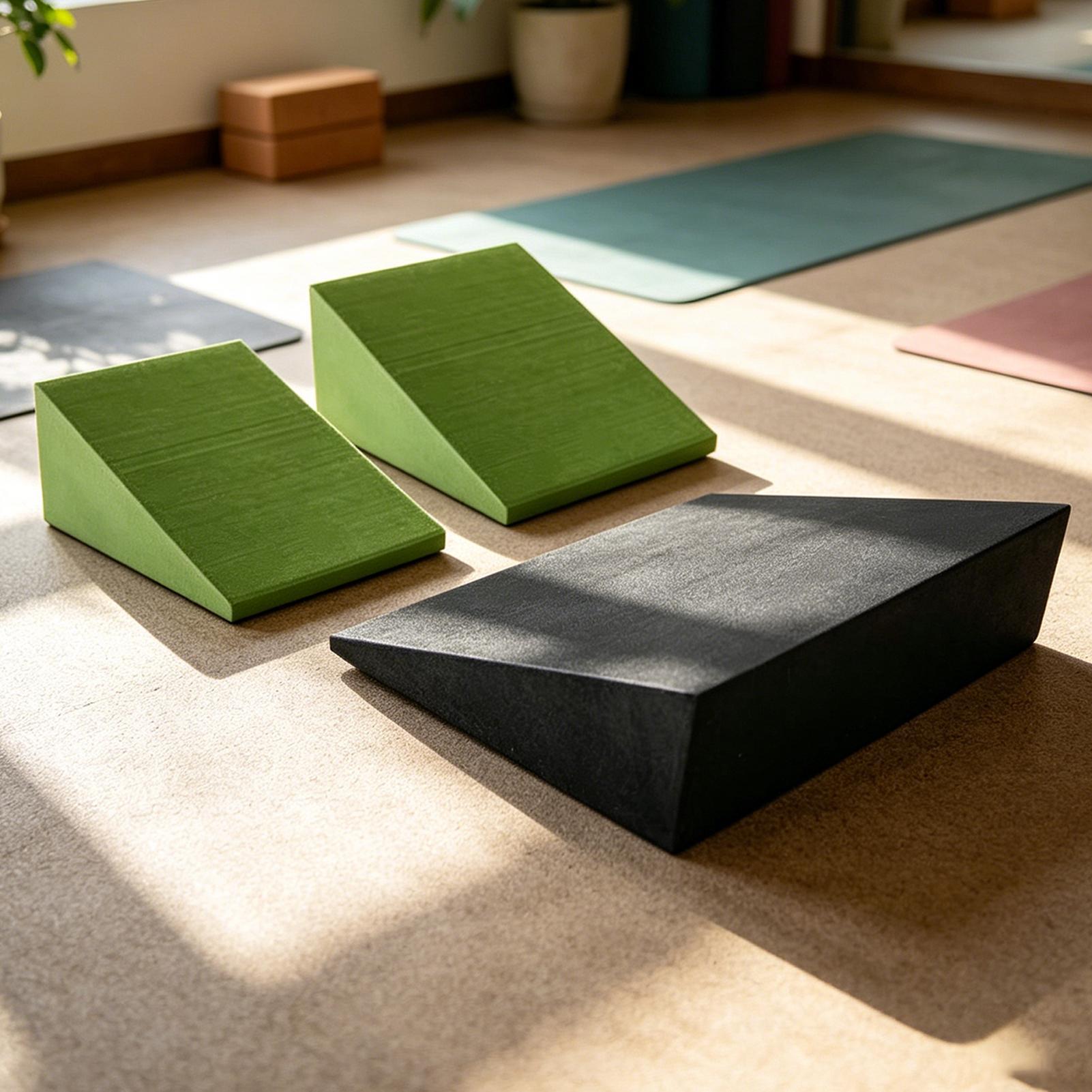 3Pcs Yoga Wedge Blocks EVA Foa - Pilates Yoga Block Exercises recension och pris