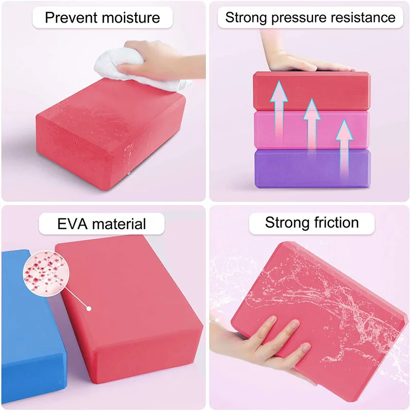 Yoga Building Blocks Cubes Pil - Pilates Yoga Block Exercises recension och pris